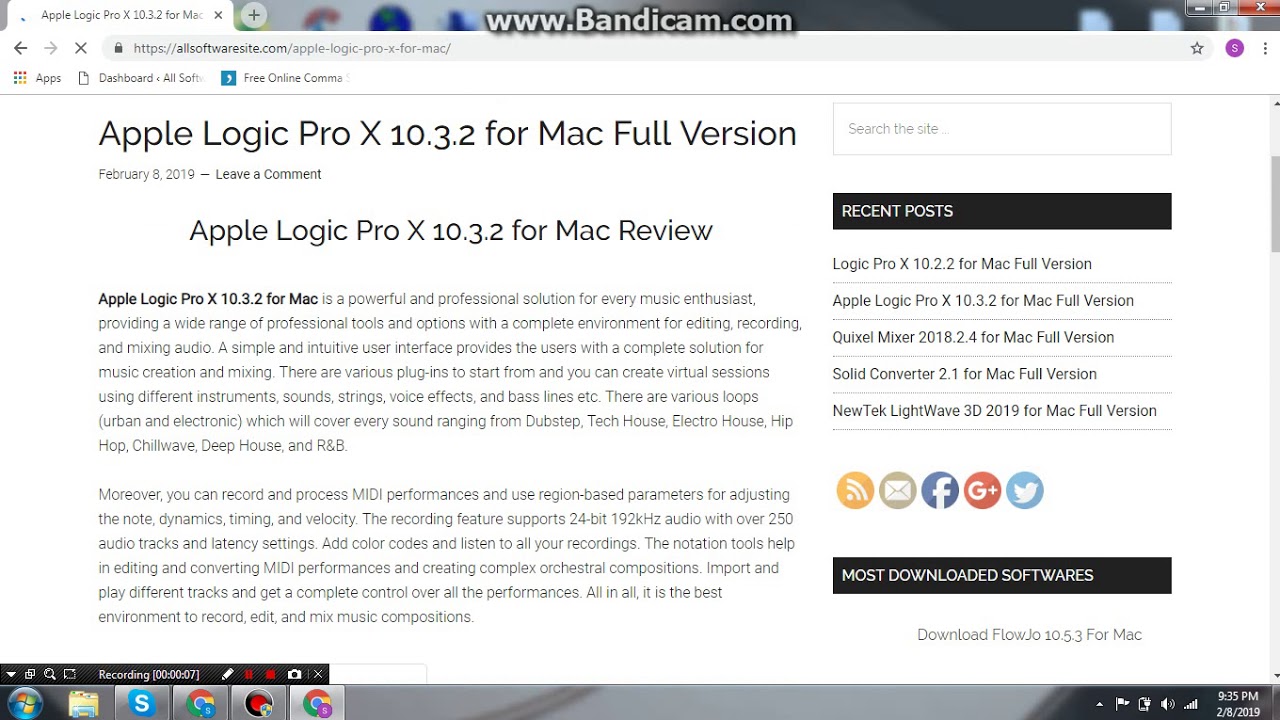 Logic pro x software download